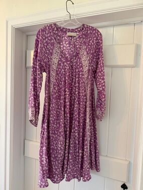 Natalie Martin Purple Floral Mini Dress